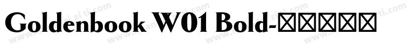 Goldenbook W01 Bold字体转换